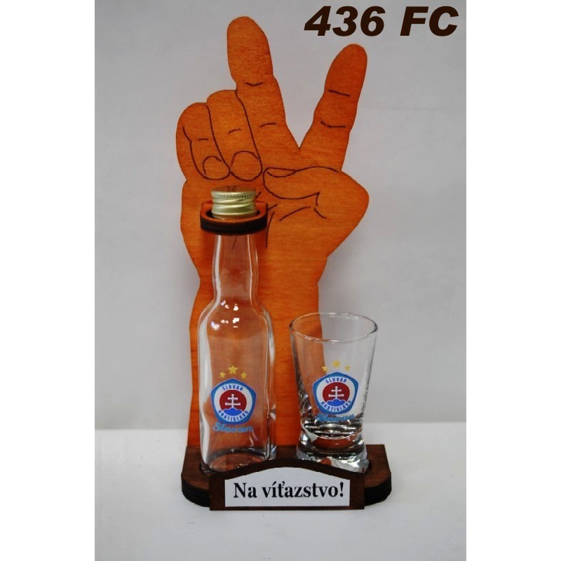 Viktory fľaša+pohár FC Slovan